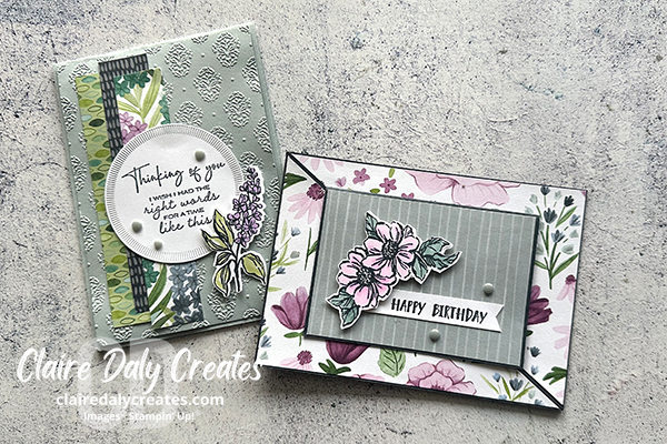 Stampin' Up! Gallery Blooms and Floral in Blooms card ideas. 2025 Stampin Up Annual Catalogue.
